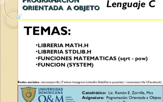 Programación Orientada a Objeto - Lenguaje C